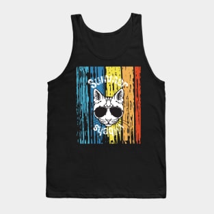 Vintage cat Tank Top